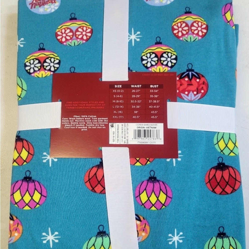 Women's Feliz Navidad Christmas 2pc Pajama Set, Turquoise Blue - Wondershop - Picture 4 of 6